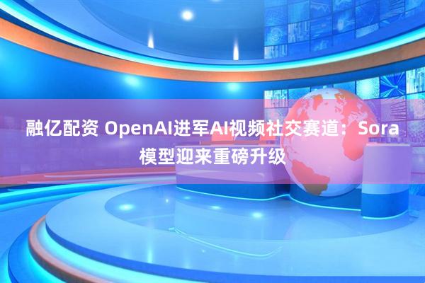 融亿配资 OpenAI进军AI视频社交赛道：Sora模型迎来重磅升级