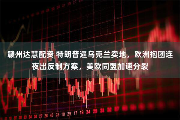赣州达慧配资 特朗普逼乌克兰卖地，欧洲抱团连夜出反制方案，美欧同盟加速分裂